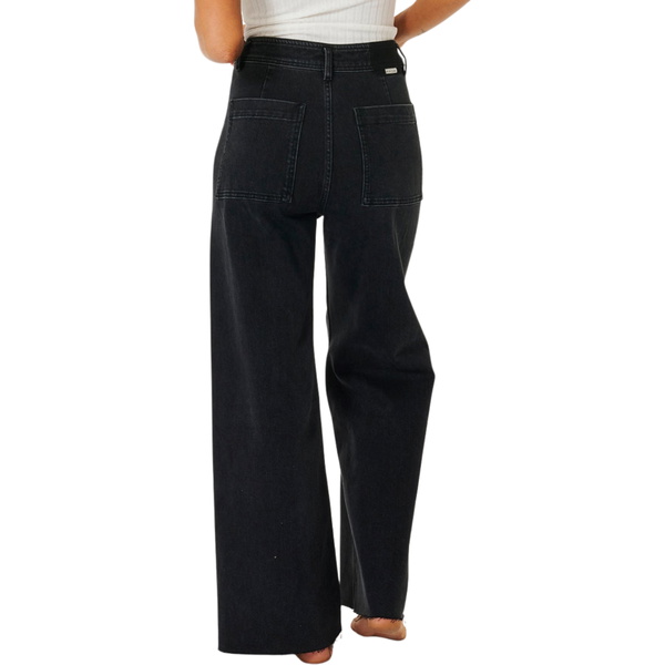2026 Rip Curl Womens Holiday Denim Jeans 01YWPA - Washed Black
